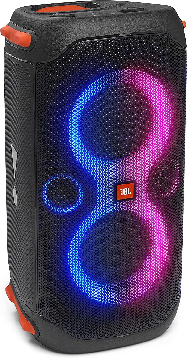 JBL PartyBox 110 Portable Party Speaker with Built-in Lights - Black (Renewed)
