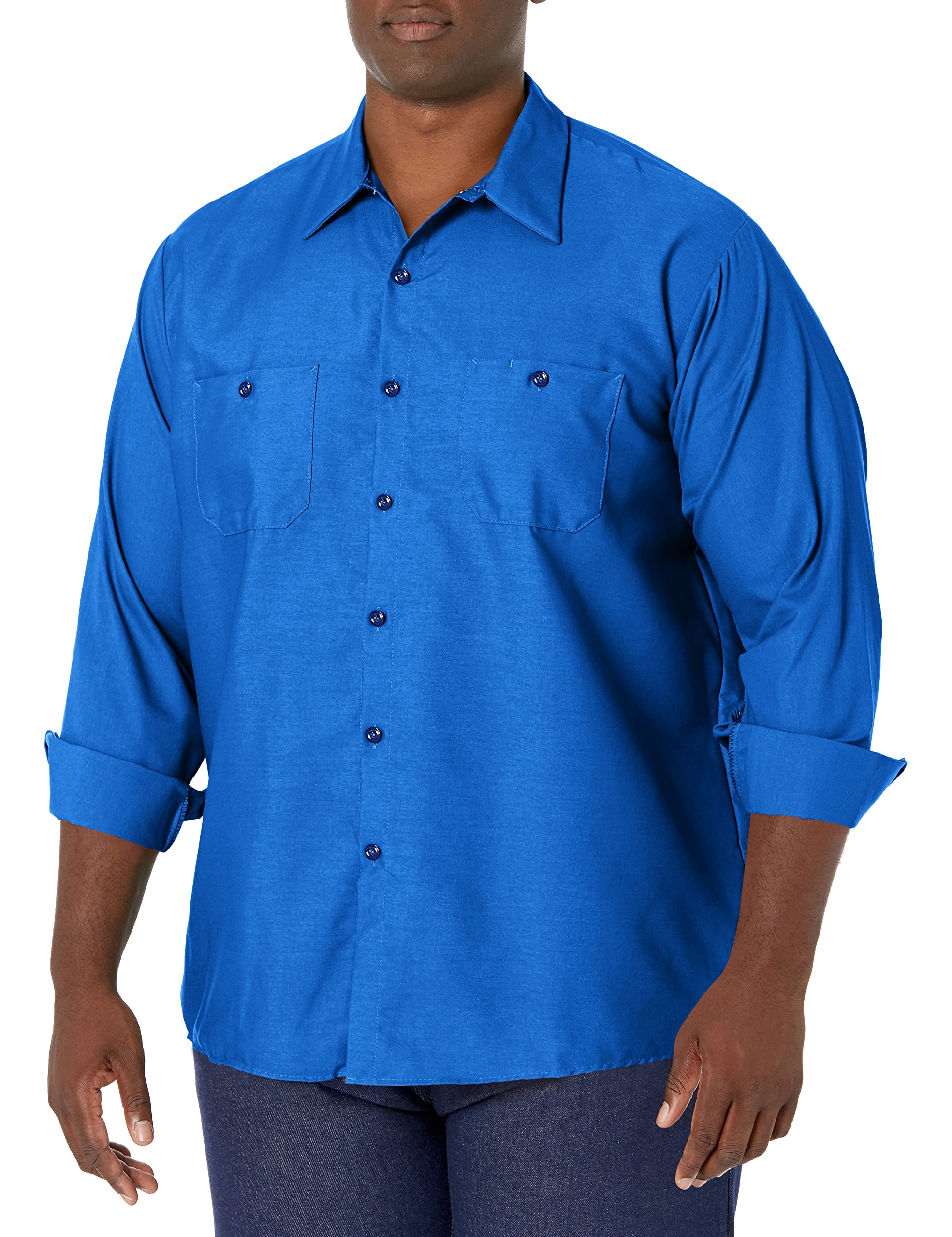 Red Kap Men's Men's Long Sleeve Enhanced Visibility Work Shirt Shirt (Pack of 1)