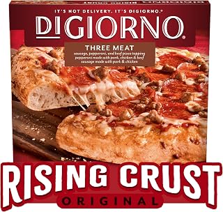 DiGiorno Three Meat Rising Crust Frozen Pizza, 27.1 oz | Rising crust; three meat; easy family dinner; 27.1 oz