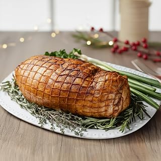 Turducken 5 lb Roll w/Choice of Stuffing. Frozen, Pre-Seasoned & Ready to Cook Holiday Dinner for 7-9. Boneless Turkey Stuffed w/Duck, Chicken & Dressing. Gourmet Cajun Turducken Poultry Roast
