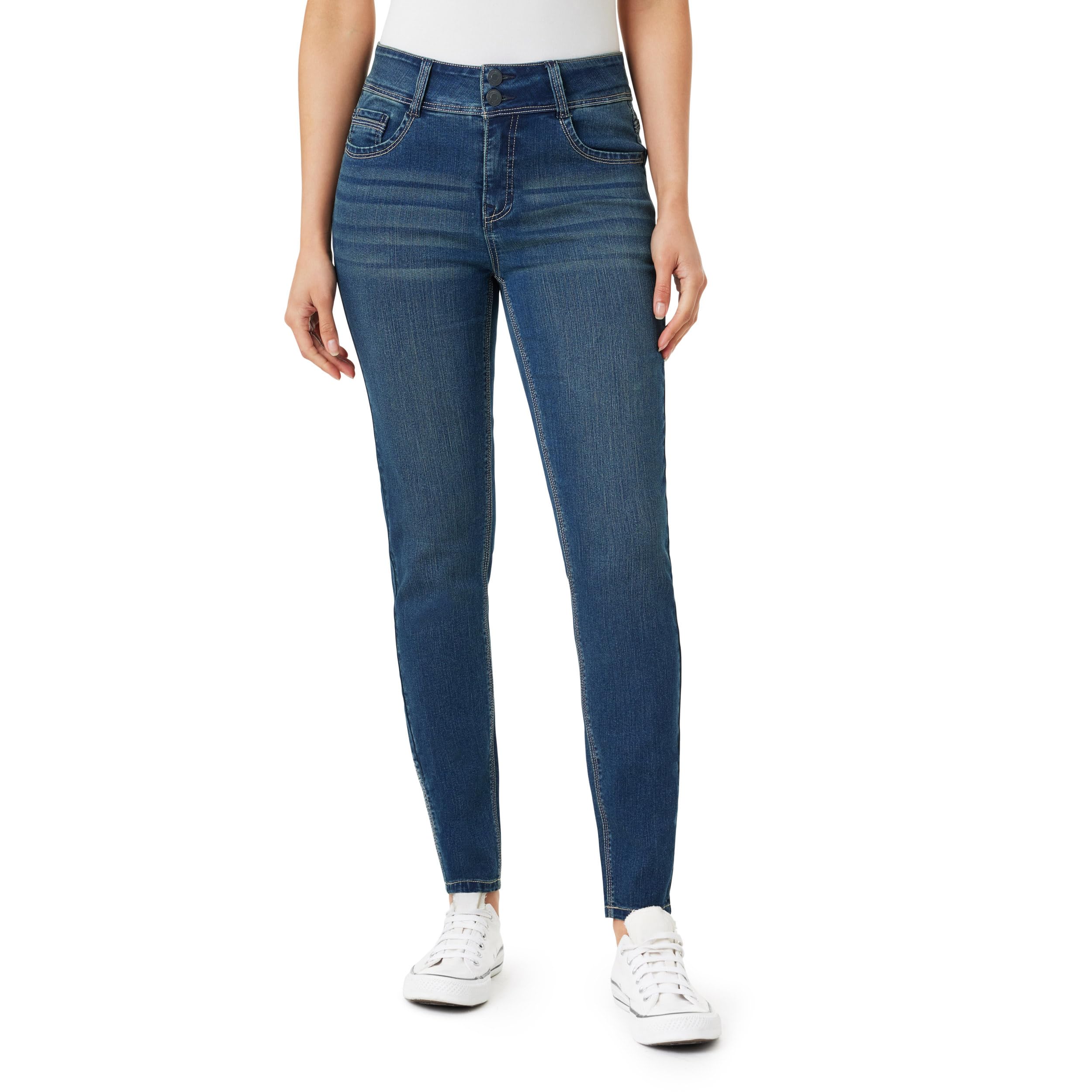 Angels Forever Young Women's Curvy Skinny Jeans