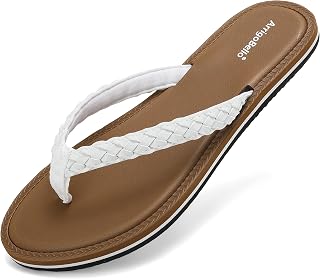 ARRIGO BELLO Women's Flip Flops Beach Pool Fashion Flip Flops Summer Comfortable Non-Slip Shoes Flip Flops Size 3-8