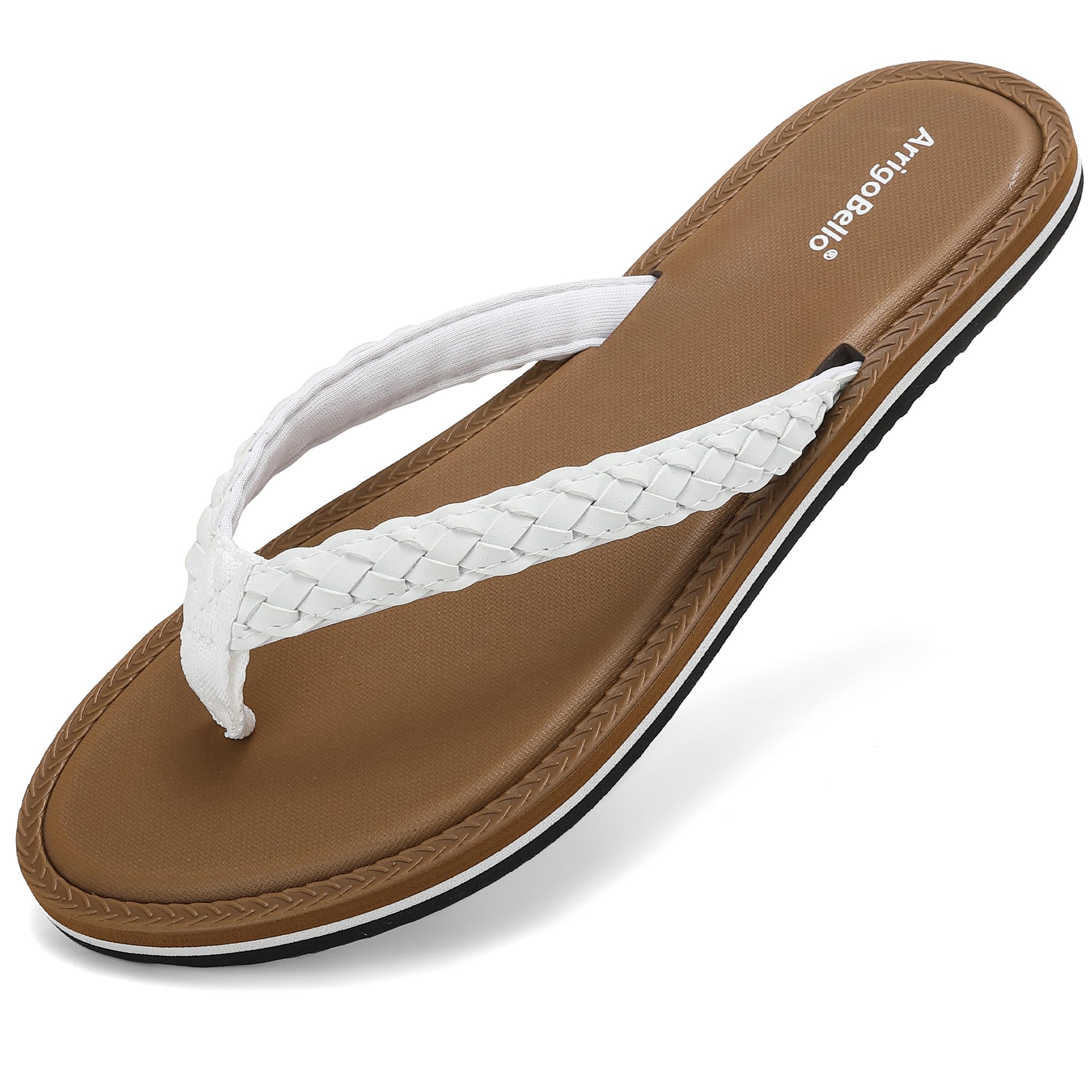 ARRIGO BELLO Women's Flip Flops Beach Pool Fashion Flip Flops Summer Comfortable