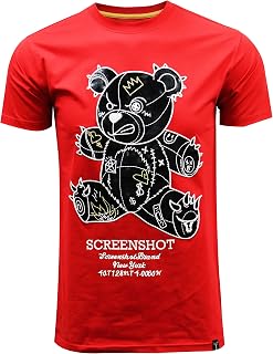 SCREENSHOT Mens Hipster Hip-Hop Premium Technique Tees - Stylish Longline Urban Streetwear Latest NYC Fashion T-Shirts