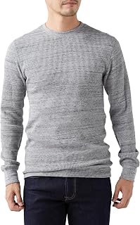 Amazon Essentials Men's Waffle Fabric Slim-Fit Long-Sleeve Shirt