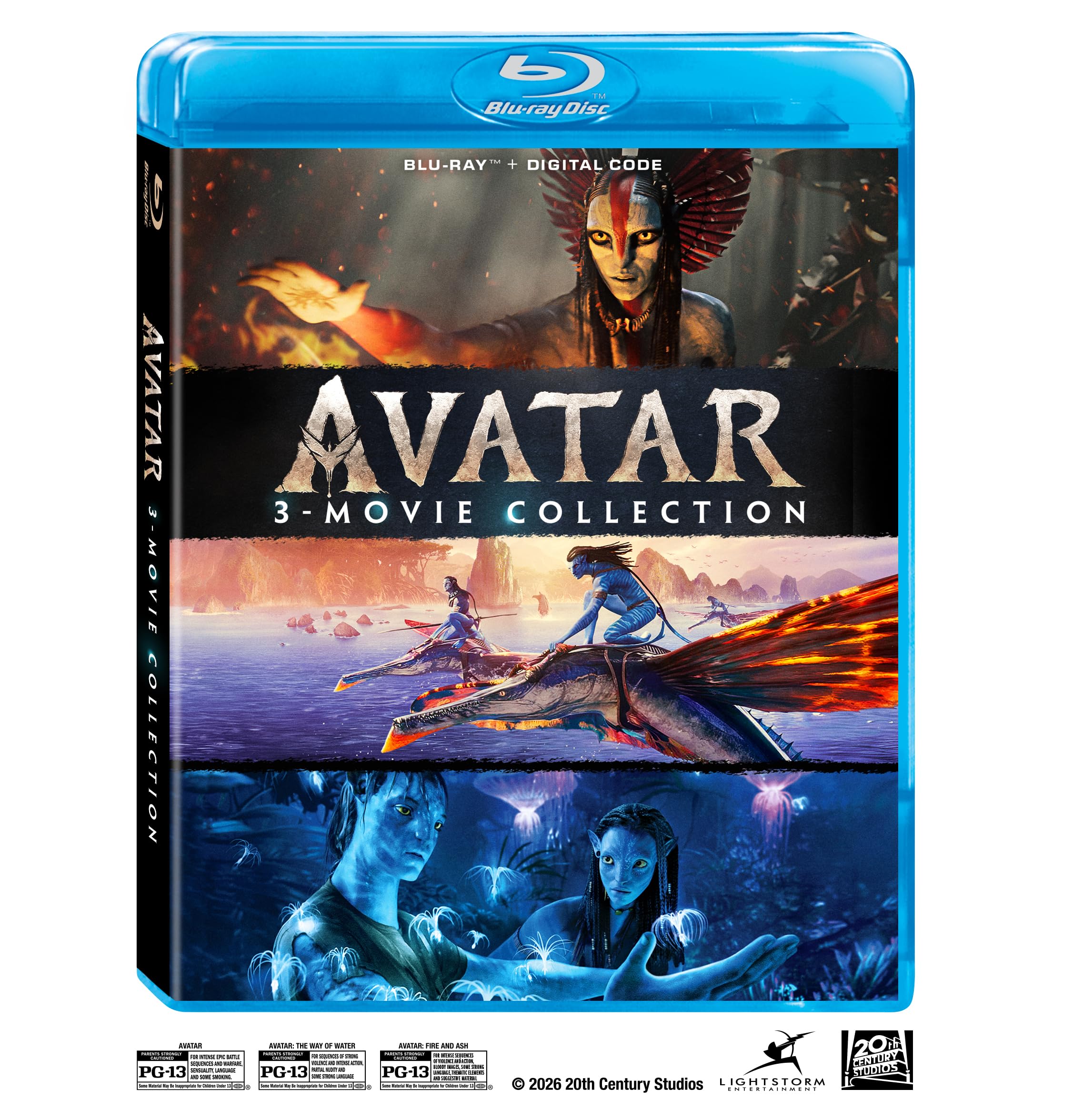 Avatar: Fire And Ash/ Avatar: The Way Of Water/ Avatar - Multi-Feature (3 Disc) 