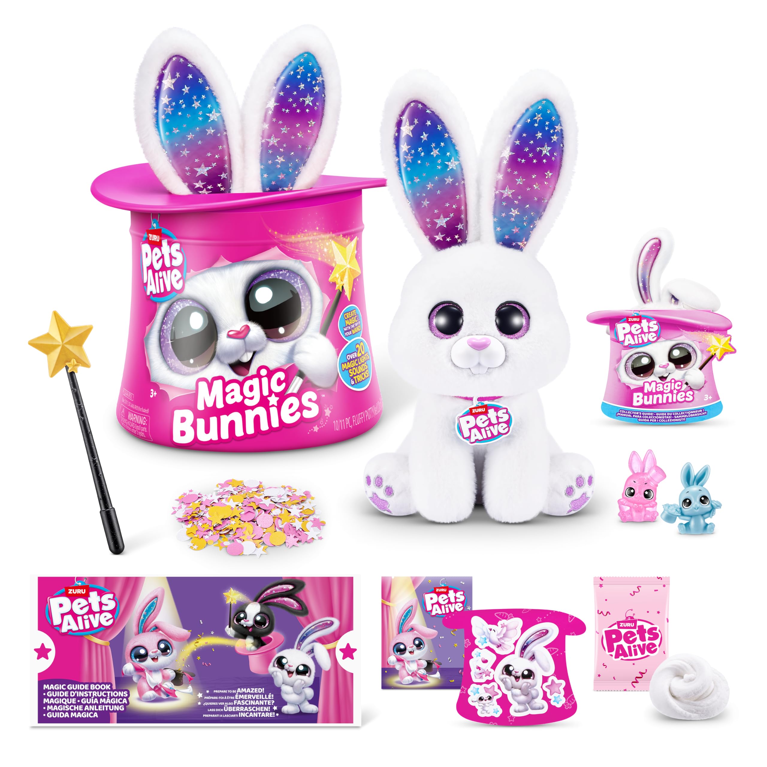 PETS ALIVE Magic Bunny Surprise Series 1 Robotic Bunny White Bunny