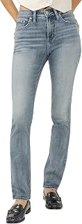 Silver Jeans Co. Womens Avery High Rise Straight Leg Jeans