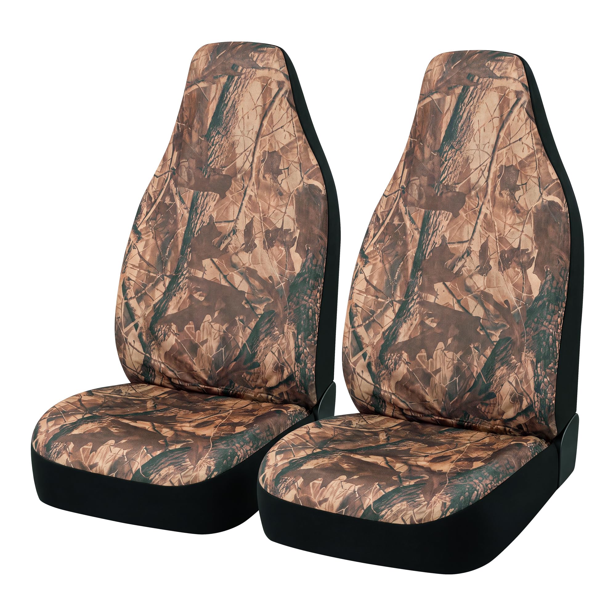 TOYOUN Camo Universal Front Car Seat Covers Waterproof Wrap Seat Covers Fits Mos