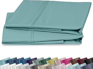 California Design Den Soft King Size Pillow Cases, 100% Cotton Set of 2, Cool & Smooth, 400 Thread Count, Sateen Pillow Cases (Teal)
