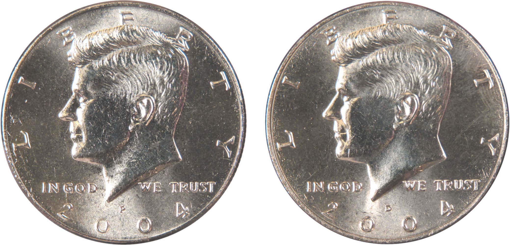 2004 P&D Kennedy Half Dollar 2 Coin Set Clad Uncirculated Mint State | Collectib