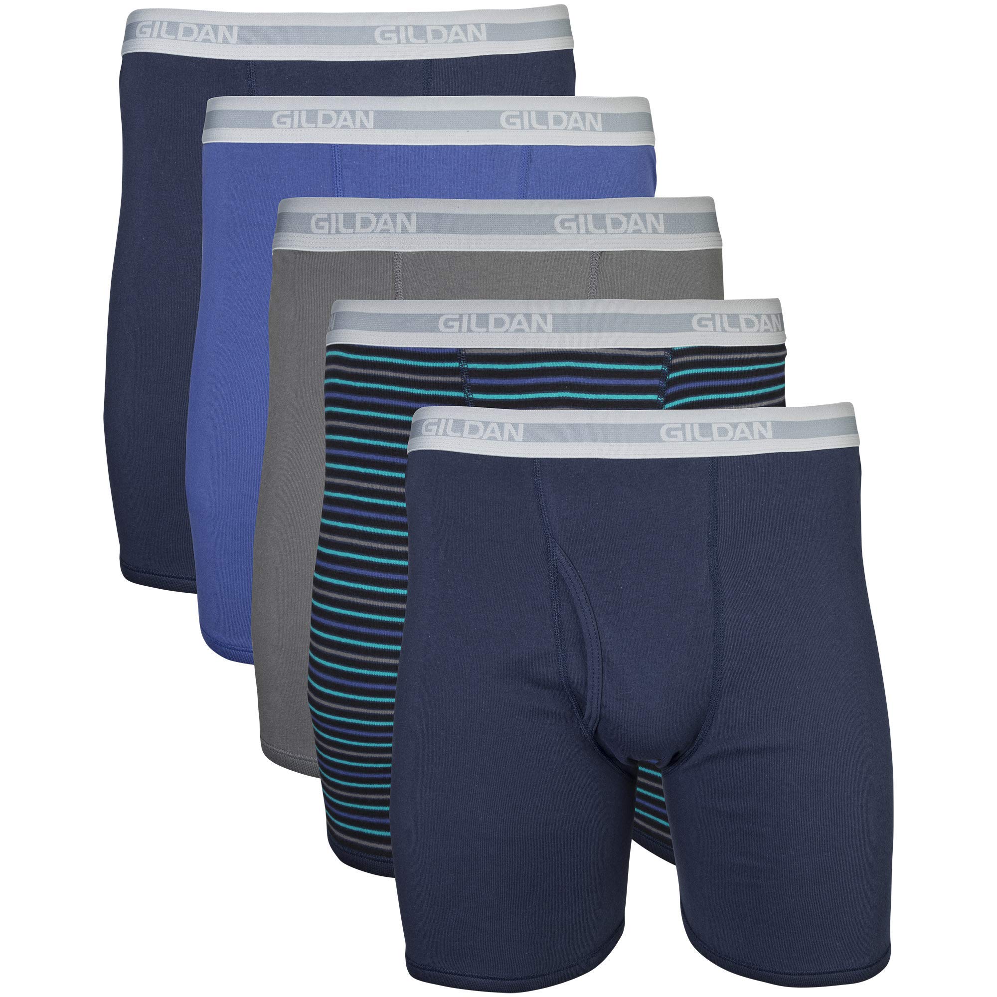 Gildan Mens Underwear Boxer Briefs Multipack