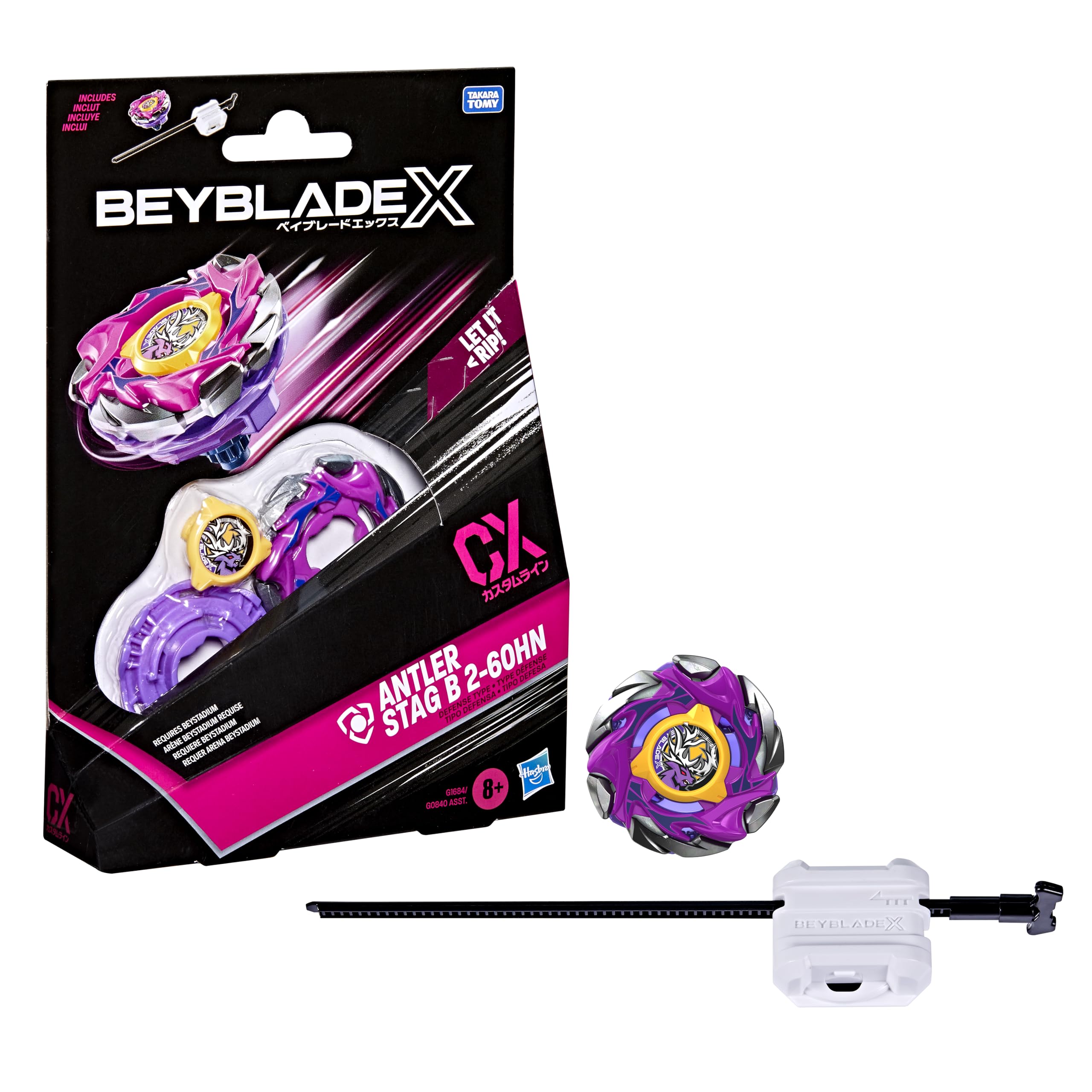 Beyblade X Antler Stag B 2-60HN CX Starter Pack Set, Takara Tomy Defense Type To