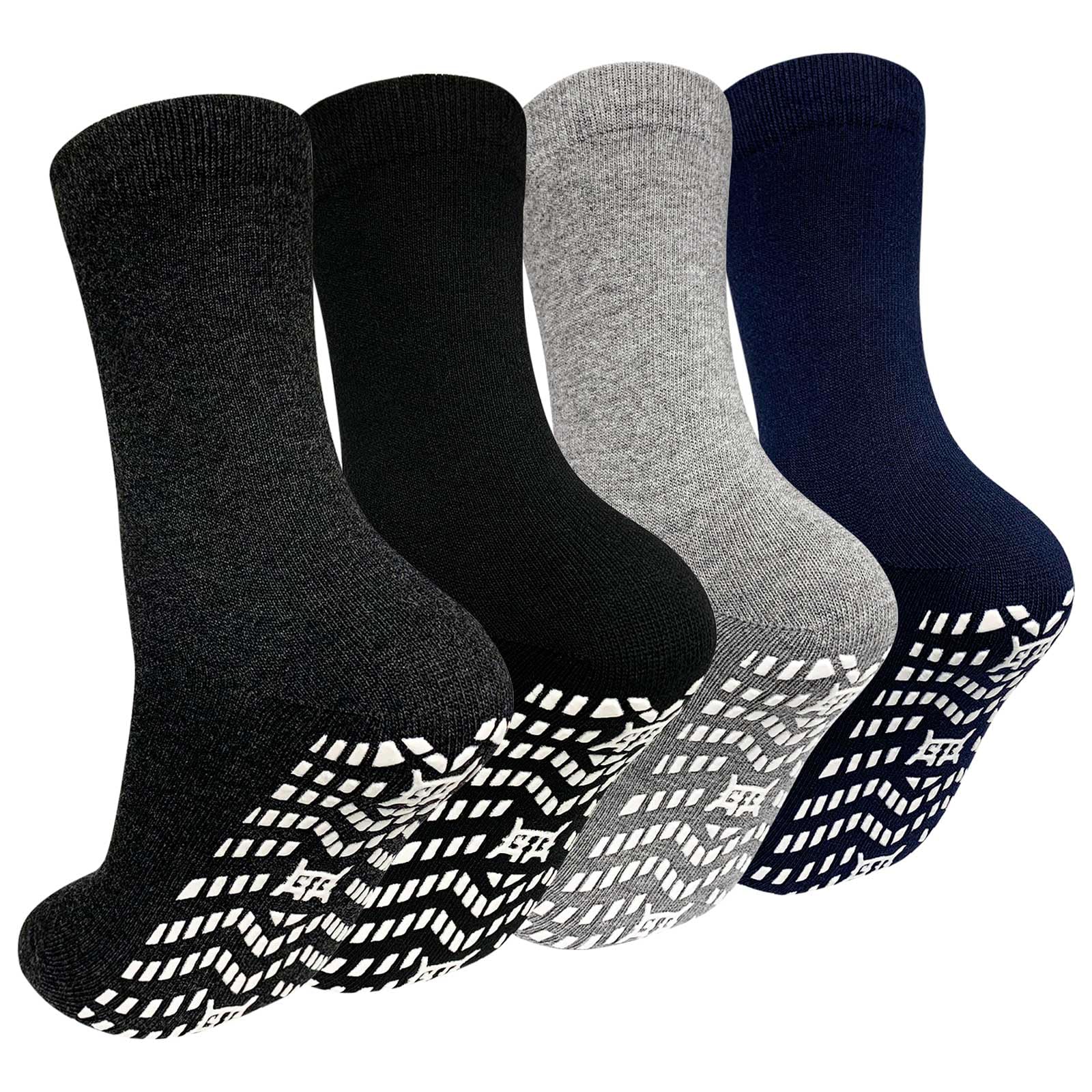 PUTUO ABS Non-Slip Socks for Men: Stopper Socks Men Non-Slip Socks with Nubs Men