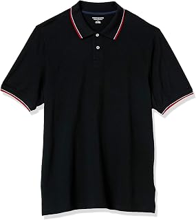 Amazon Essentials Men's Regular-Fit Short-Sleeve Cotton Piqué Polo Shirt (Available in Big and Tall)