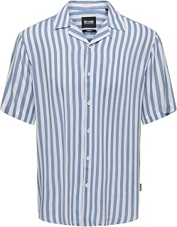 Only & Sons Shirt Short Sleeved Striped Shirt