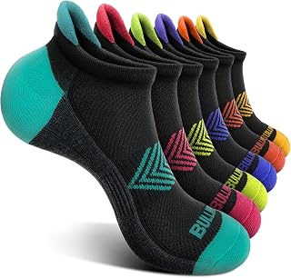 BULLIANT Men's Short Socks, 6 Pairs, Short Sports Breathable Ankle Socks, Moisture Absorption