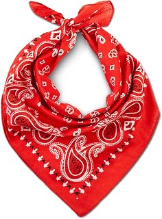 Bandana Scarf for Men and Women - Premium Cotton Stylish Paisley Headband | Soft 100% Cotton, Neck and Head Bandana for Summer, Winter - Versatile Sports Scarf for Cycling, Hiking, Walking & Running