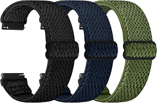 TumpCez Quick Release Watch Band - Choice of Width -18mm 19mm 20mm 22mm 24mm Watch Bands, Solo Loop Adjustable Elastic Nylon Watch Straps Replacement Wristband for Men Women