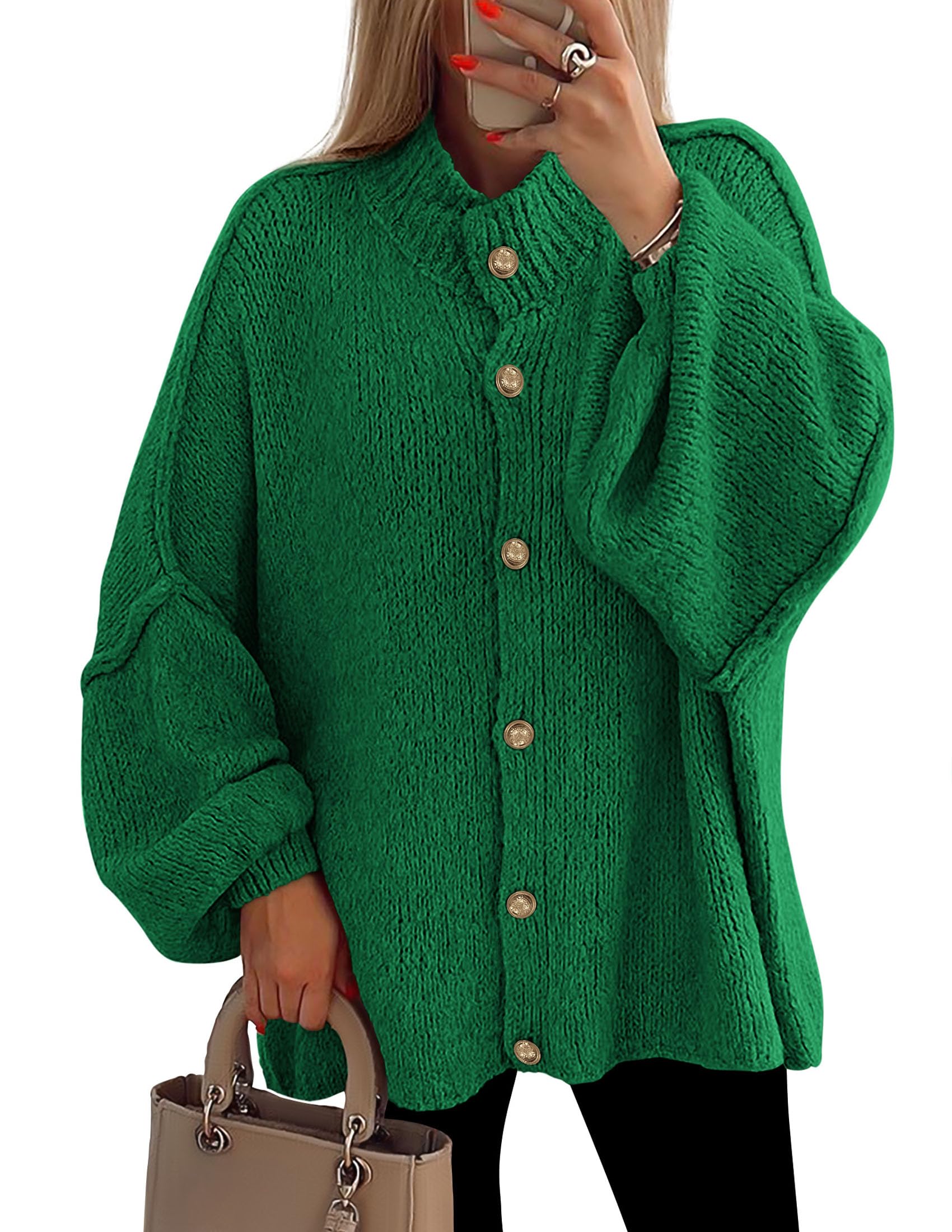 PRETTYGARDEN Women's Oversized Chunky Cardigan Sweaters