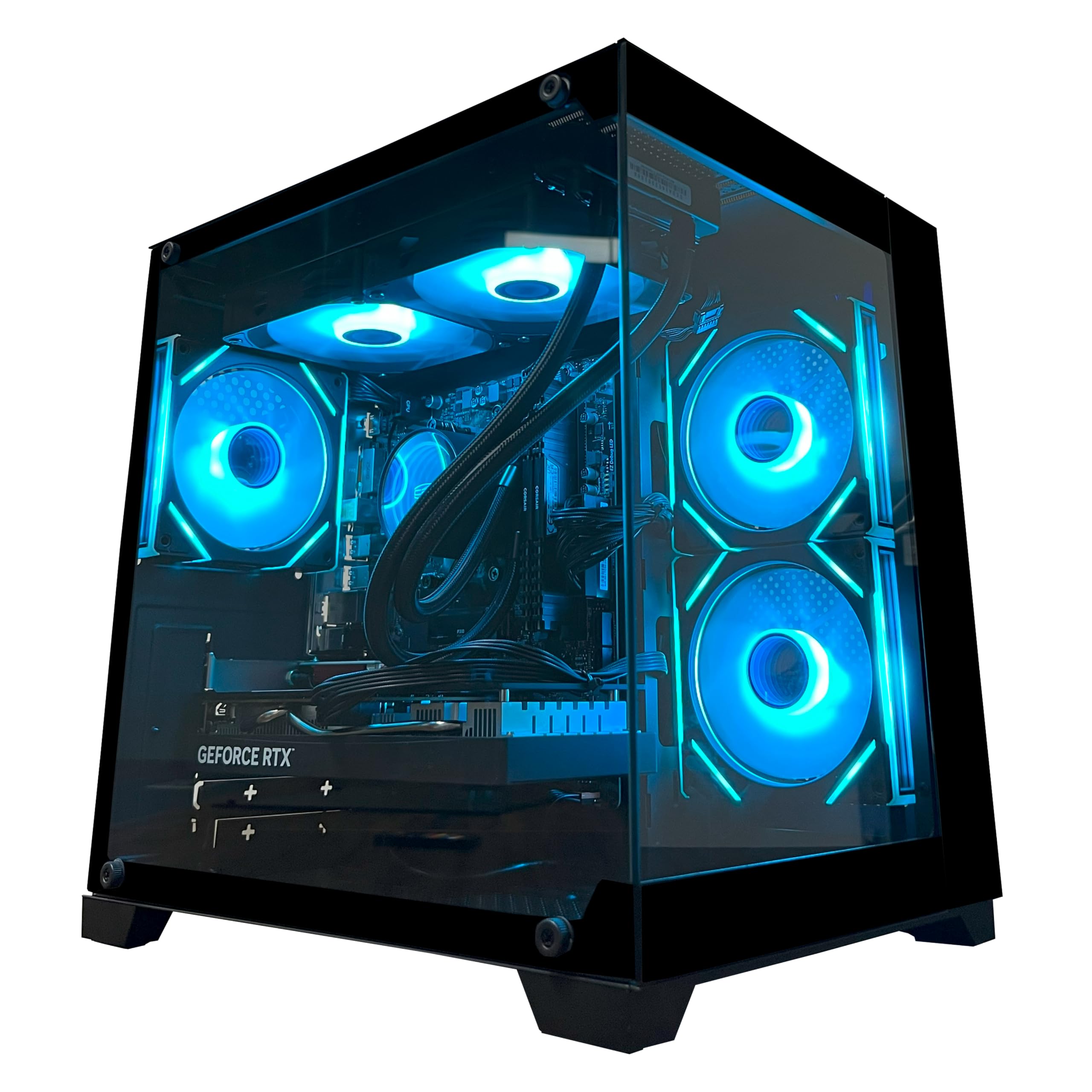 YAWYORE Gaming PC, AMD Ryzen 7 5700X, GeForce RTX 5060 Desktop Computer | 32GB D