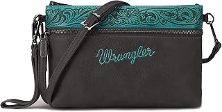 Wrangler Western Cowhide Crossbody Bags for Women Clutch Wristlet Purse