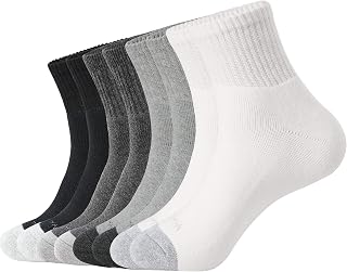 WANDER 3/8 Pairs Mens Womens Cotton Thick Sports Socks 39/9-12/12-15