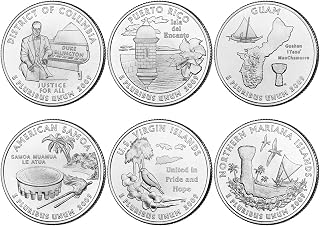 2009 D BU D.C. and Territory Quarters - 6 Coin Set Uncirculated