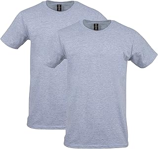 Gildan メンズ ソフトスタイル コットン Tシャツ スタイル G64000 2枚パック