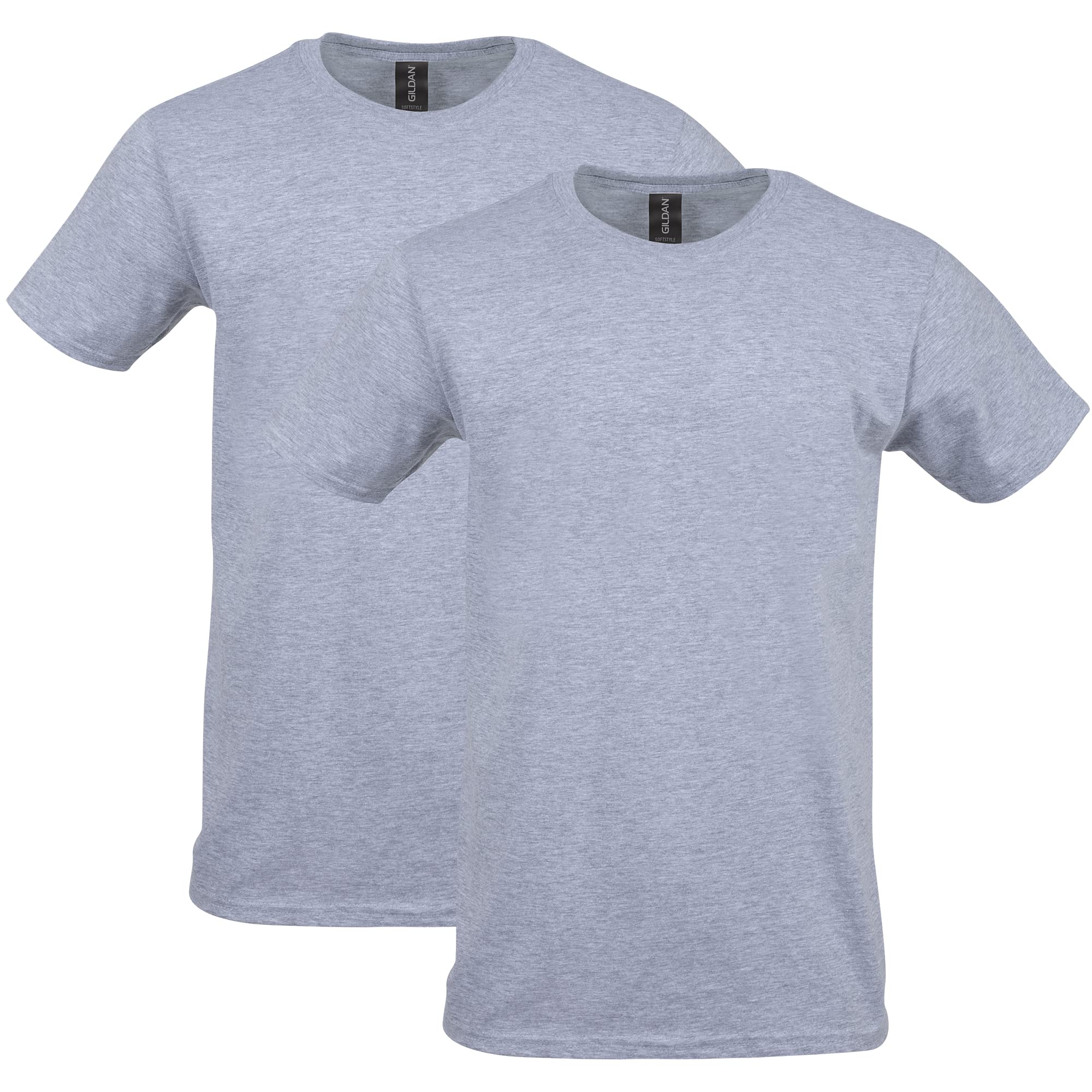 Gildan メンズ ソフトスタイル コットン Tシャツ スタイル G64000 2枚パック