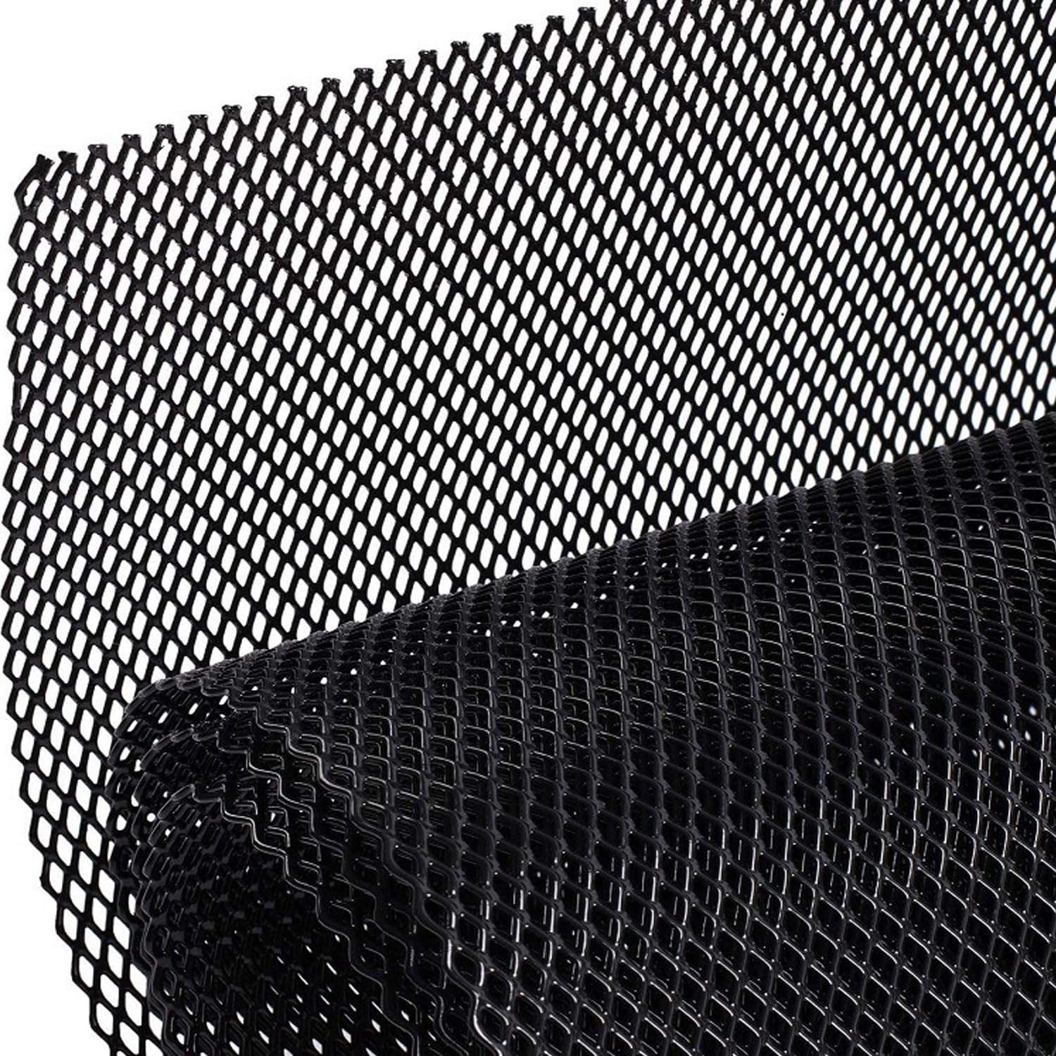Car Grill Mesh, 40"x13" Trimmable Aluminum Alloy Automotive Grilles Mesh, Univer
