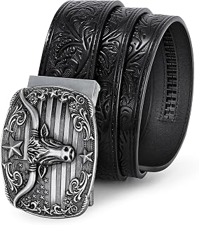 BELTROAD Cowboy Western Ratchet Belts for Men Western Leather Belt Ratchet
