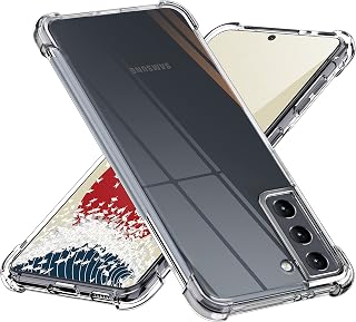 ONES Ultra Transparent Case for Samsung Galaxy S21, Airbag Shockproof, Raised Edges for Camera and Screen Protection, Clear TPU Bumper Slim Flexible Silicone Case