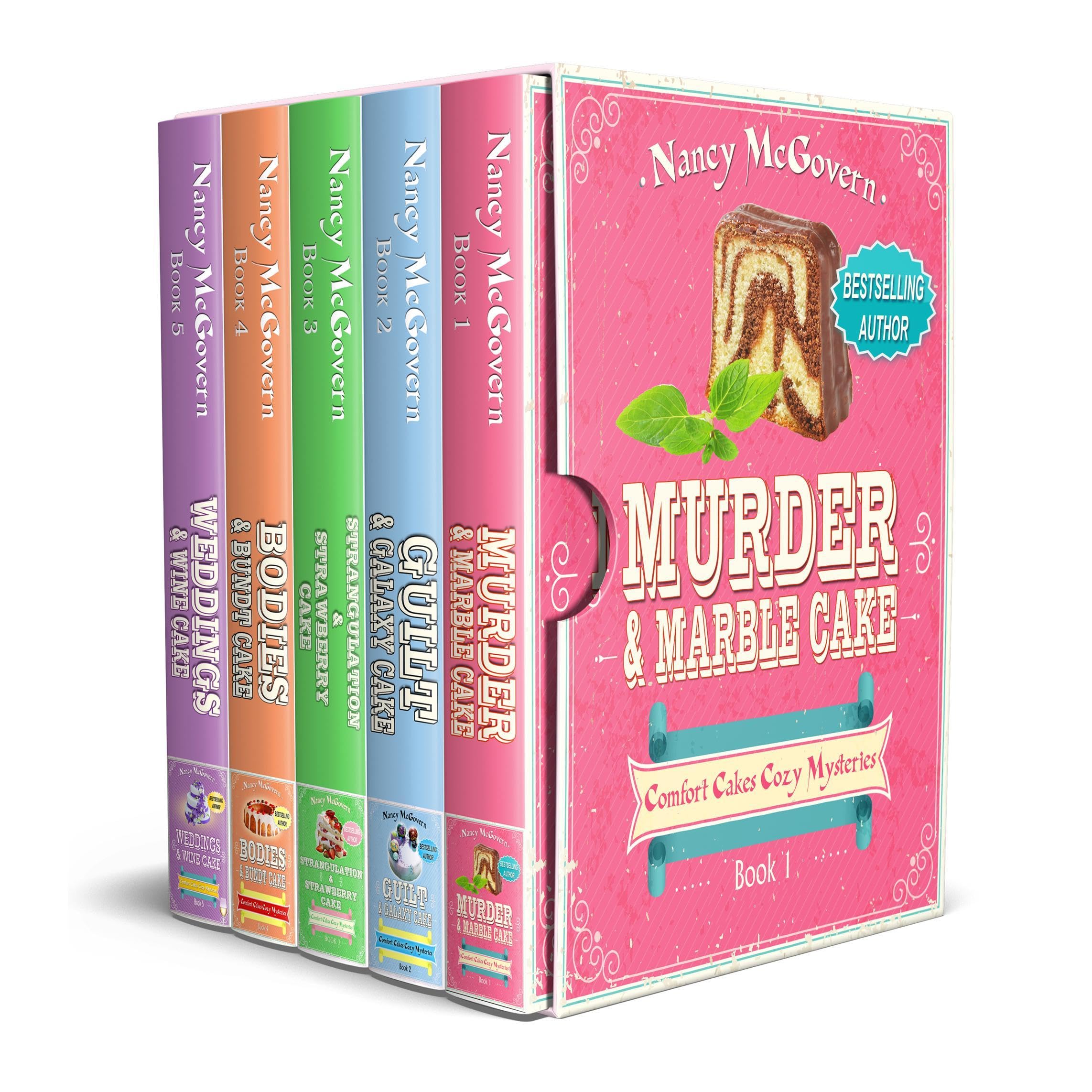 Comfort Cakes Cozy Mysteries, The Complete Series: A 5 Book Box Set With 5 Delic