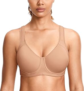 SYROKAN Women's Sports Bra with Underwire