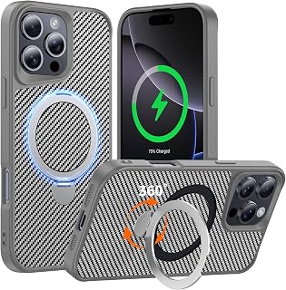 Designed for iPhone 16 Pro Case with Stand, Natural Titanium