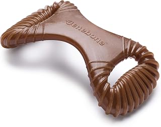 Benebone Durable Dental Dog Chew Toy for Aggressive Chewers, Real Peanut, Large, Updated Design.