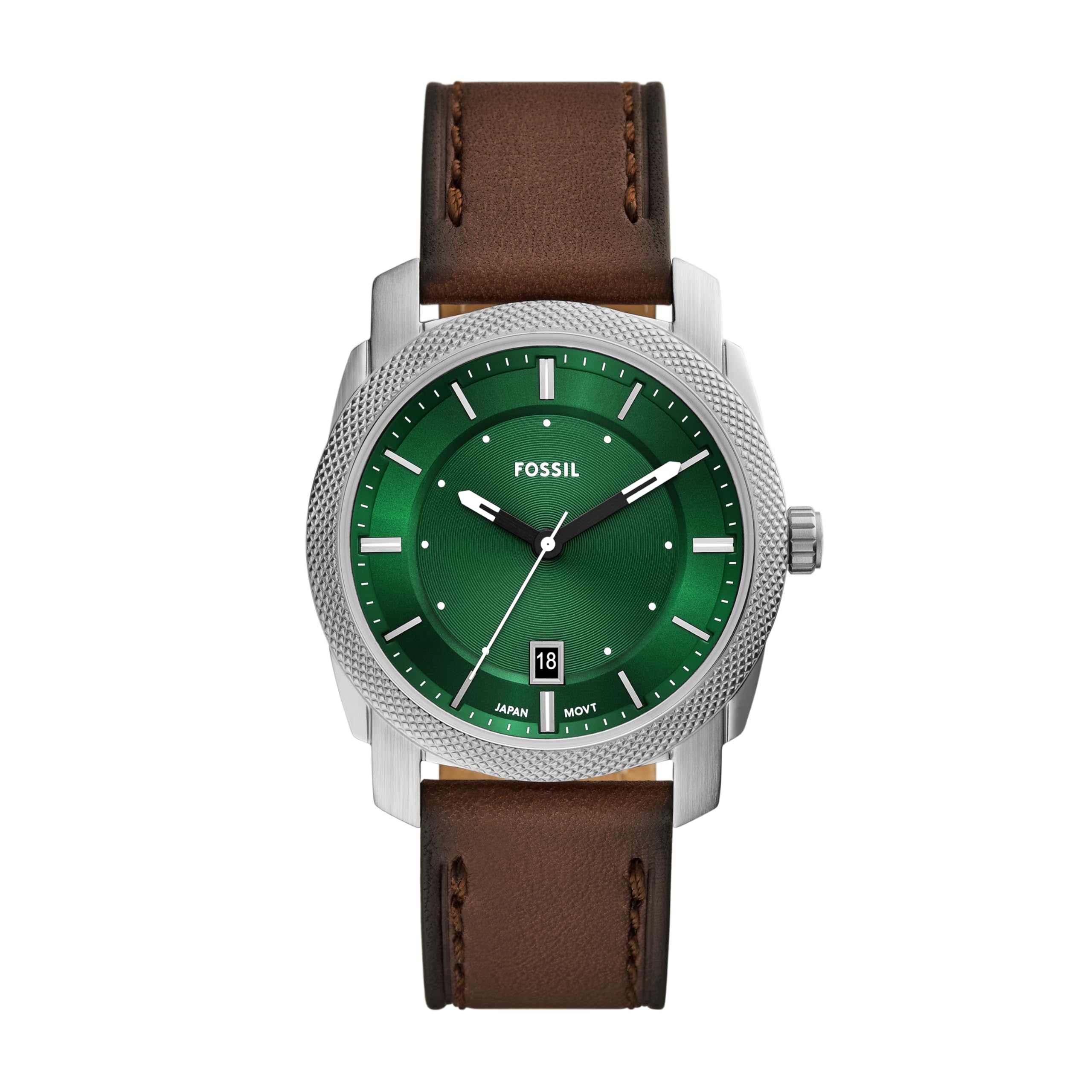Fossil Machine Men's Quartz Watch with Stainless Steel Bracelet or Leather Strap