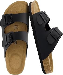 CUSHIONAIRE Men's Sandal with Cork Footbed Wool with +Comfort