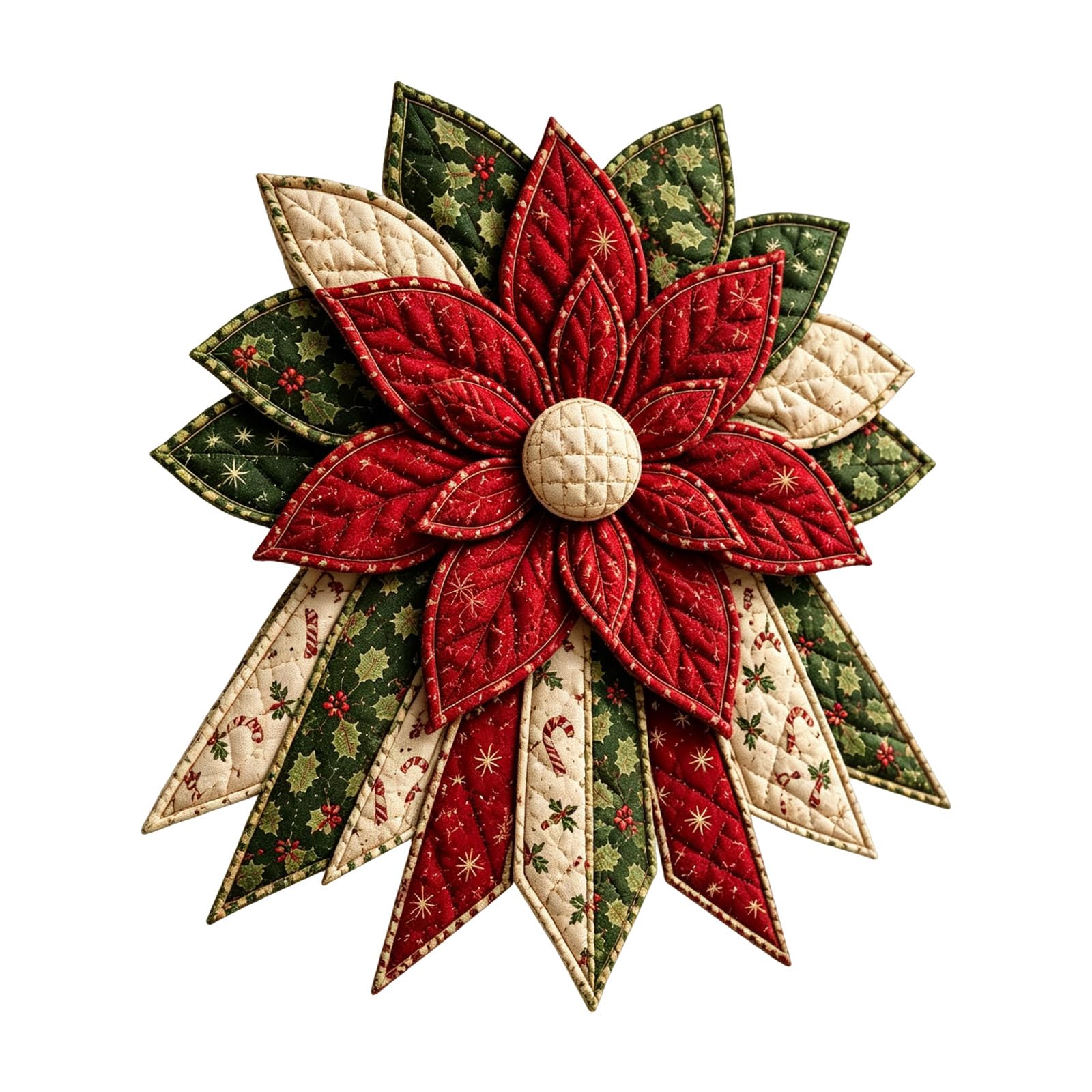 Quilted Christmas Tree Door Hanging Kit | DIY Wreath Sewing Project Kits Festive