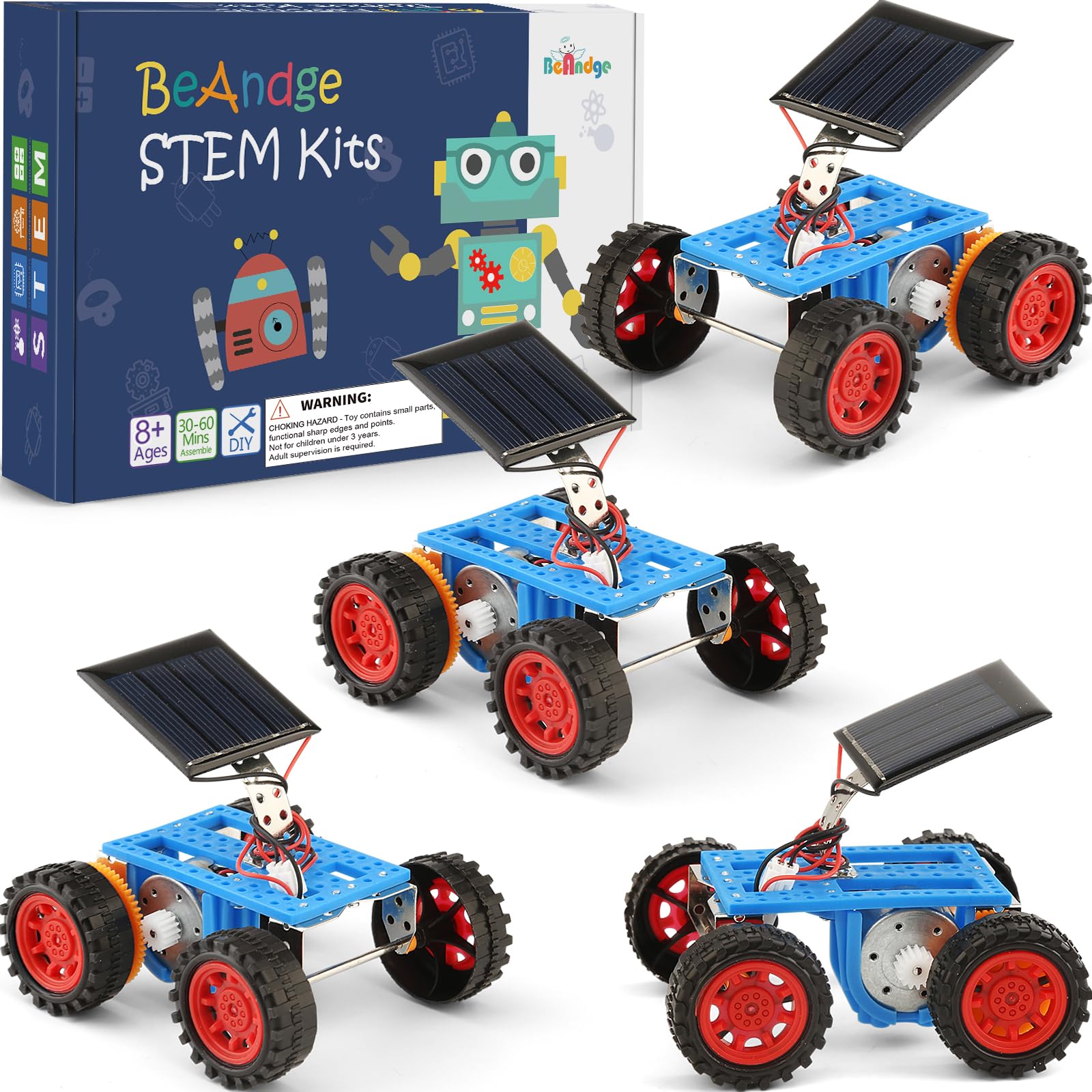 Bulk STEM Solar Robot Kits, STEM Building Toys for Kids Crafts 8-13 | Robotics S