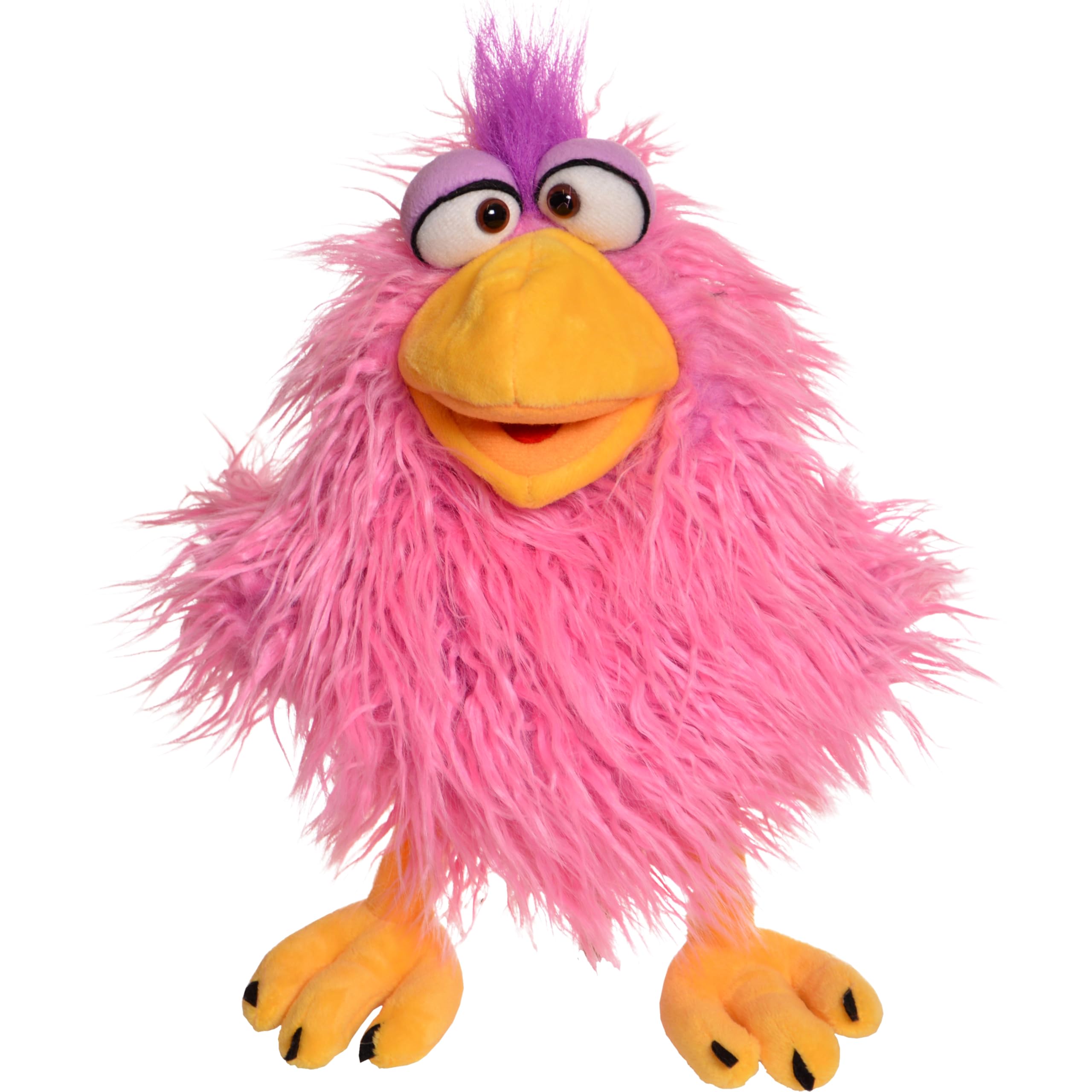 Living Puppets - Cheeks the Pink Chicken, 14 Inch Plush Hand Puppet for Boys and