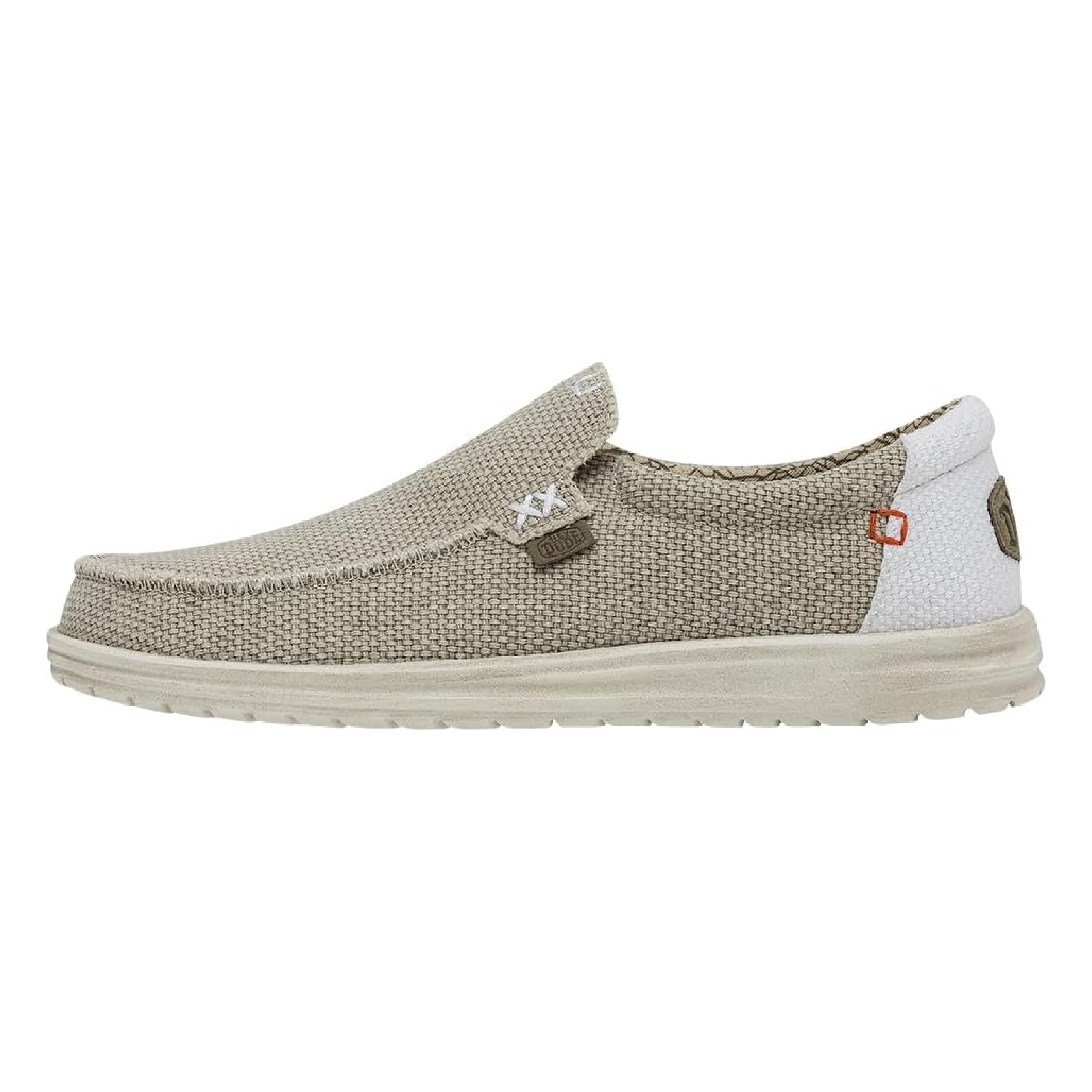 Hey Dude Mikka Braided - Loafers and Slippers Men - Army Color - Comfort and Lig