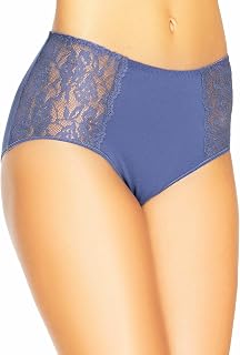 Teyli Women's High Waist Briefs Made of Soft Breathable Cotton Elegant and Comfortable High Quality Perfect for Any Look and Occasion with Lace Inserts on the Sides