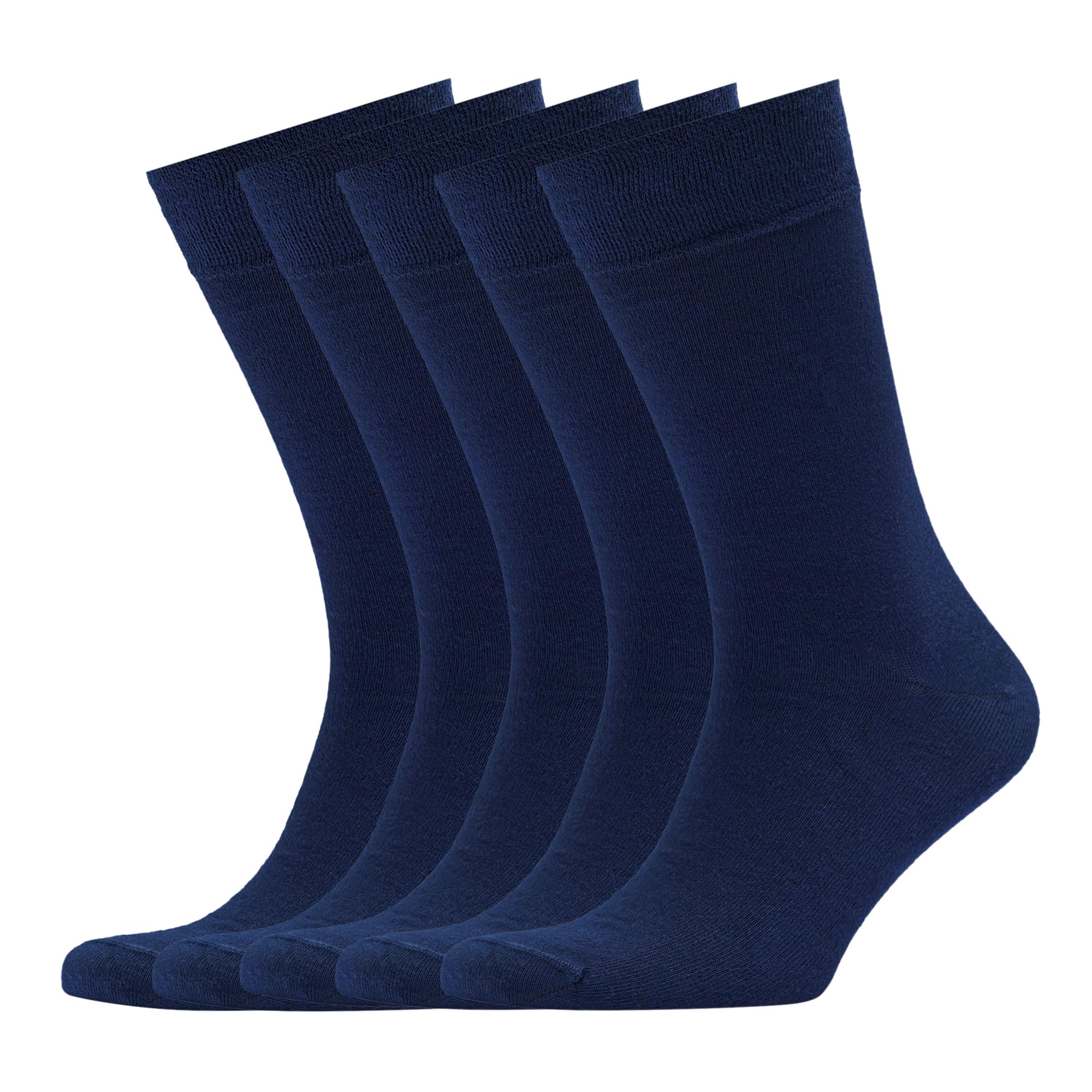 VRD Men's Dress Socks Bamboo Rayon, 5-Pack Crew Socks, Multiple Colors and Desig