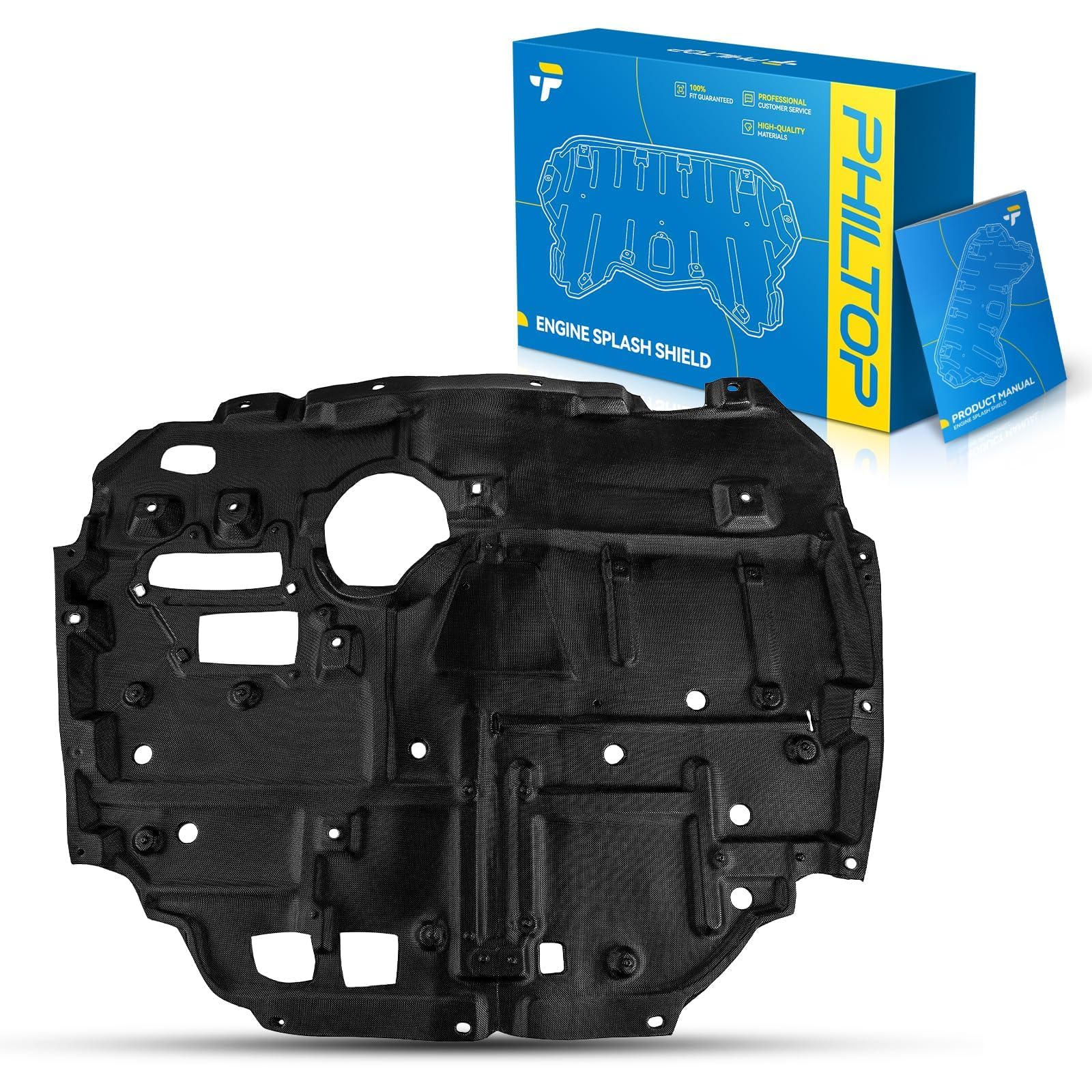 PHILTOP Engine Splash Shield Compatible with 2012-2017 Toyota Prius V | Also fit