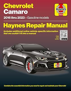 Chevrolet Camaro (2016–2023) Haynes Repair Manual: Covers 3.6L LGX & 6.2L LT1 Gas Engines (In-Book) + Online-Only 2.0L LTG, 6.2L SS LT1, and LT4 – Maintenance, Repairs, Troubleshooting & Wiring