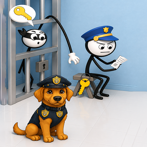 Thief Puzzle Stickman Game Level Brain Puzzle