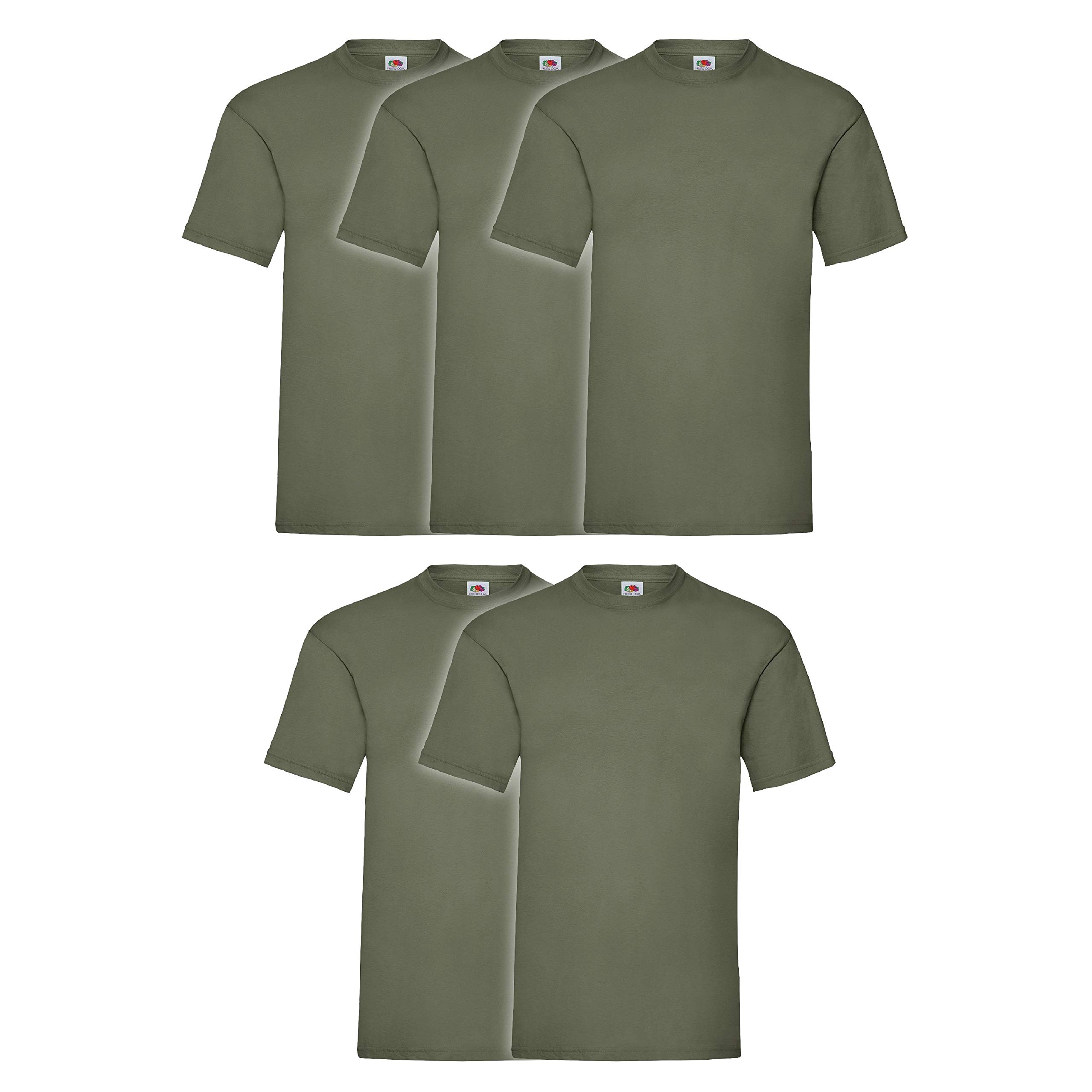 Fruit of The Loom - Iconic Tee, Lightweight Ringspun Tee, 5 Pack, Men's T-Shirt,