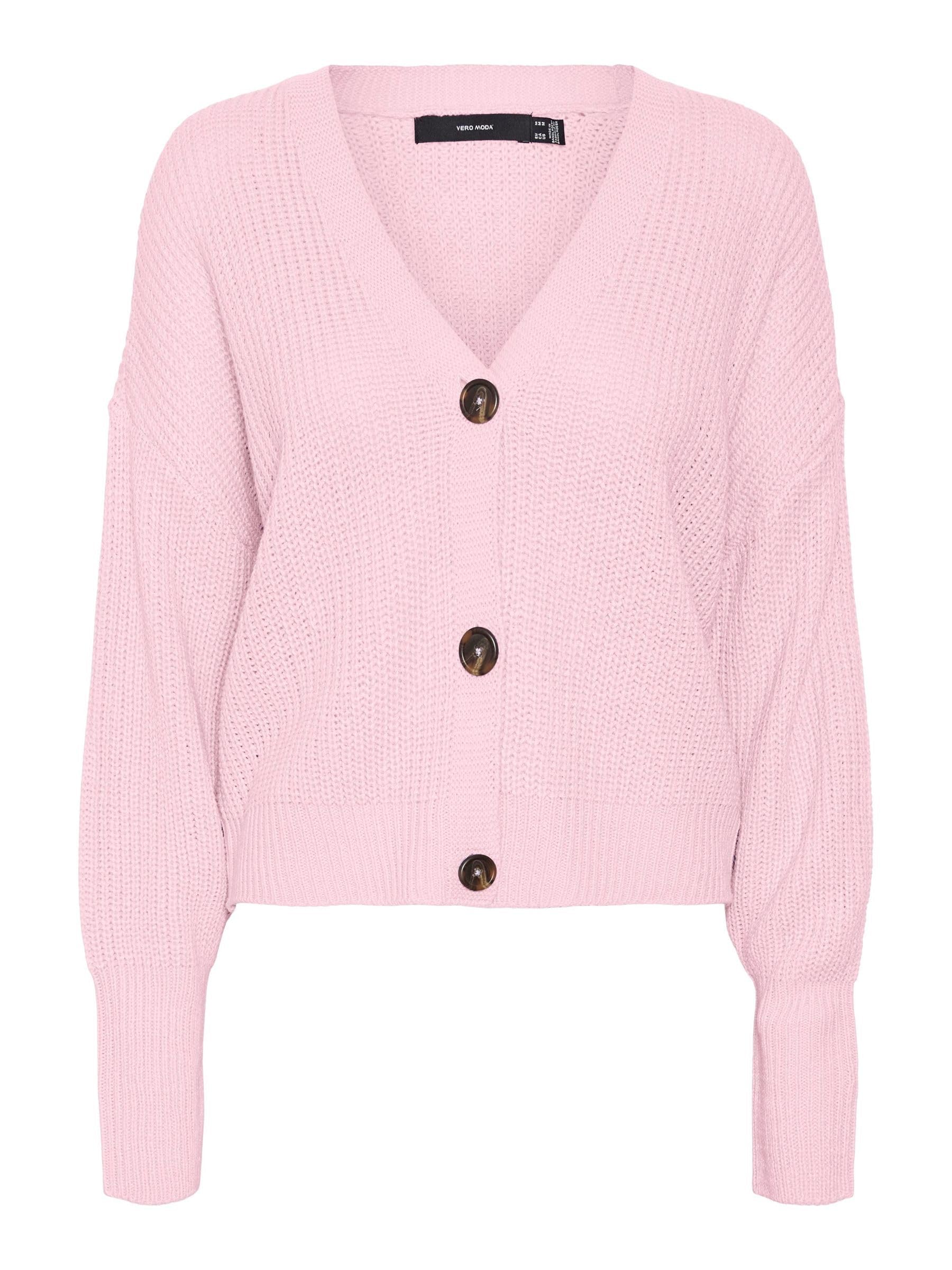 Vero Moda Vmlea LS V-Neck Cuff Cardigan Noos Suéter cárdigan Mujer